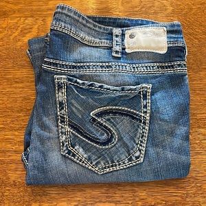 Distressed Silver Jeans